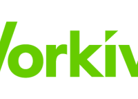 workiva logo with simple green designed text on a blank background