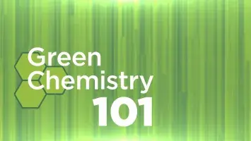 green chemistry 101 logo with white text on a green background