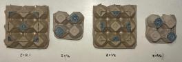 Egg carton model of unit cell layer sequence for silicon