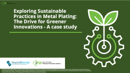 An image of a PPT slide with a gear icon and two green leaves growing out of the icon. The case study title is also written on the slide