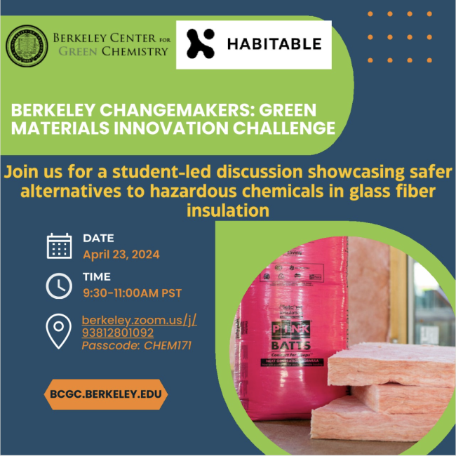 title image for Berkeley Changemakers event with event details in yellow and white text on a blue and green background