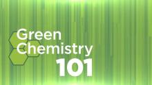 green chemistry 101 logo with white text on a green background